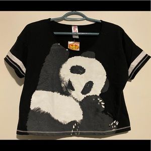 BNWT BRAVE SUPER CUTE PANDA CROP TOP